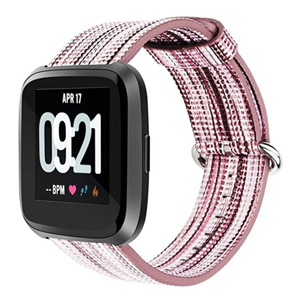 ЛЕГКИЙ КОЖАНЫЙ РЕГУЛИРУЕМЫЙ сменный ремешок для Fitbit Vers 2 Watch Quick Release силиконовый браслет Easyfit