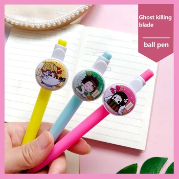 

1Pc Anime Demon Slayer: Kimetsu No Yaiba Kamado Tanjirou Nezuko Ballpoint Pen Creative Stationery Student Writing Tool