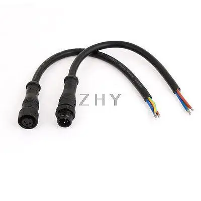 

43cm 3 Pin LED Light Strips Male to Female Waterproof Connector Cable