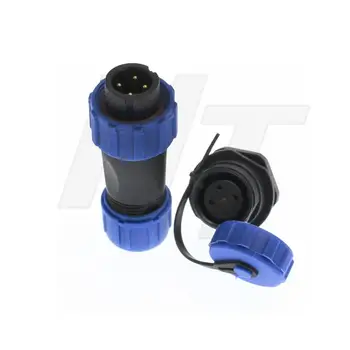 

2set IP68 waterproof dustproof SP13 4 Pin Male Plug + Rear install Female Socket Panel Mount Wire Connector