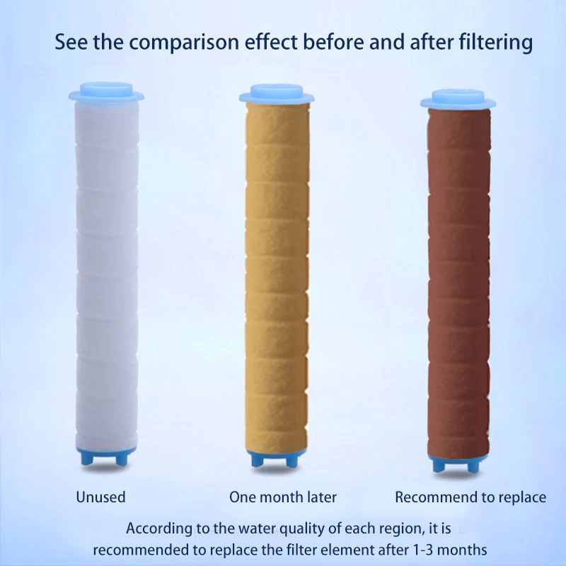 ZhangJi Rainfall Filter Balls Shower Head High Pressure Mist Hose Massage Water Saving SPA Hose Adjustable Bathroom Accessories
