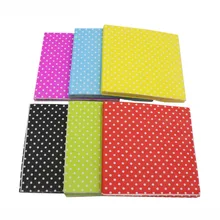 [Доступно в настоящее время] Цветная салфетка с принтом в горошек креативный материал салфетка RUYD-10