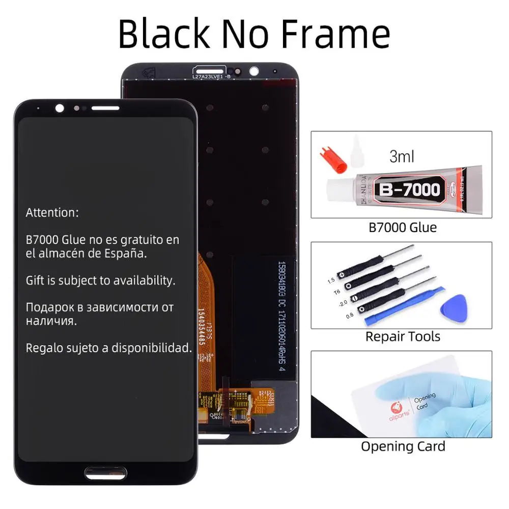 Для huawei Nova 2s ЖК-дисплей сенсорный экран с рамкой дигитайзер сборка для Nova 2s HWI-AL00 HWI-TL00 Замена - Цвет: No Frame Black