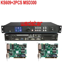 KS609+2PCS MSD300 LED Video Processor Input USB/HDMI/DVI/VGA/CVBS 1920*1200 LED rental screen video processor KS600 Novastar VS1 Hot Sales