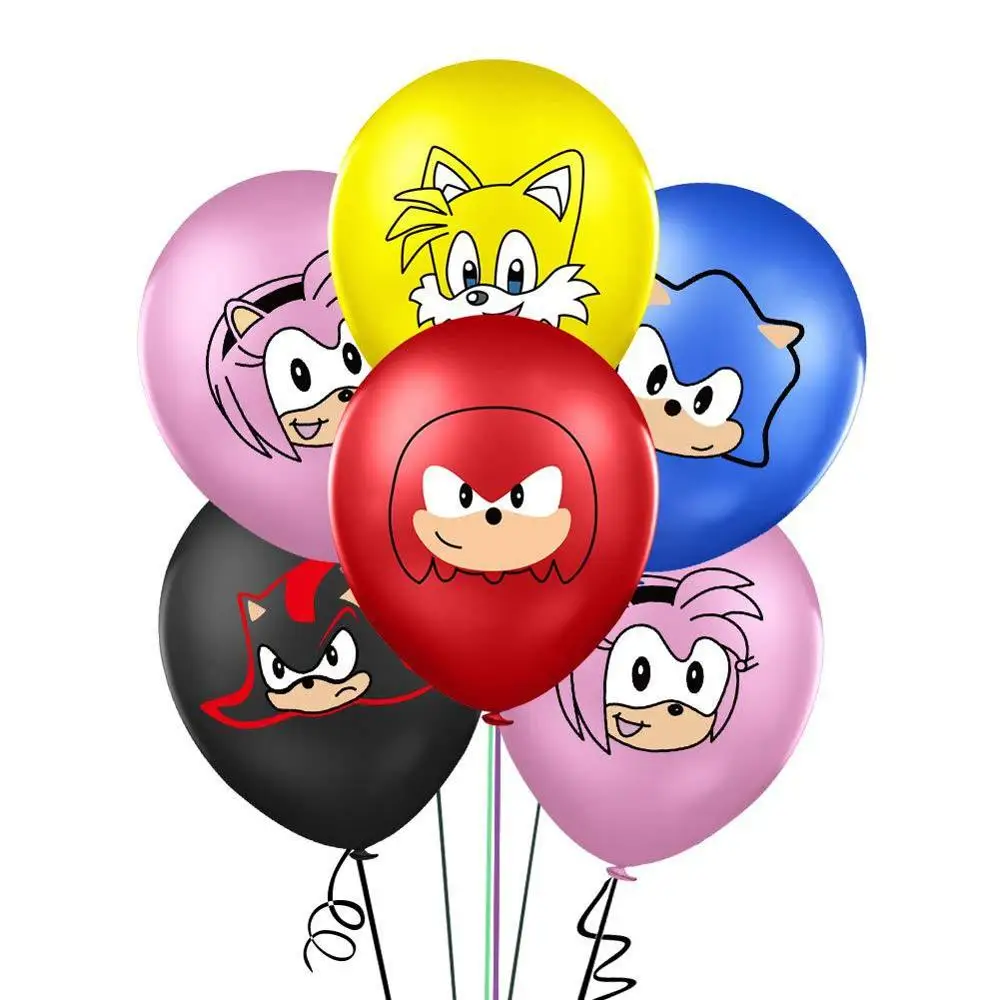 Новинка 10 шт. Sonic зубная щётка воздушных шаров из латекса ежик супергероя для