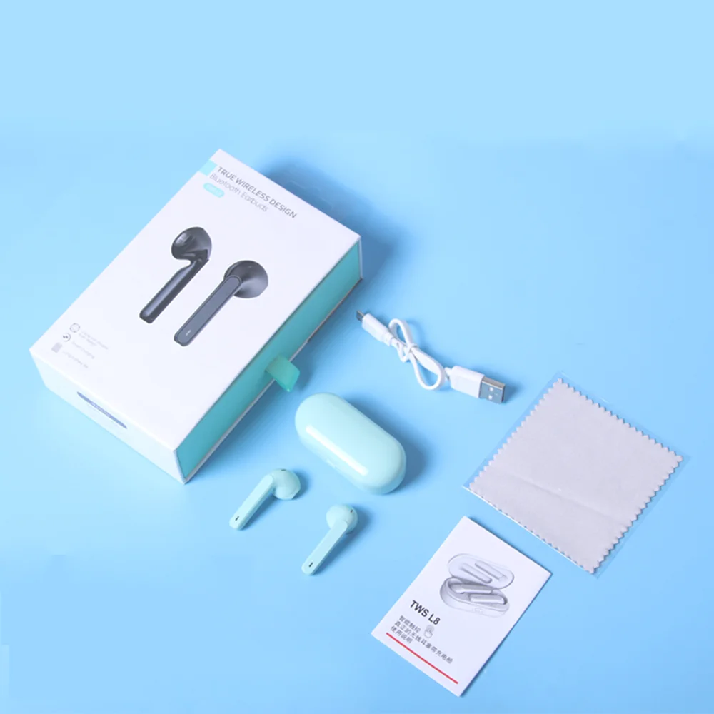 L8 беспроводные Bluetooth наушники TWS для huawei Honor Lite Xiaomi Bluetooth 5,0 наушники с микрофоном PK T3 TWS цвета