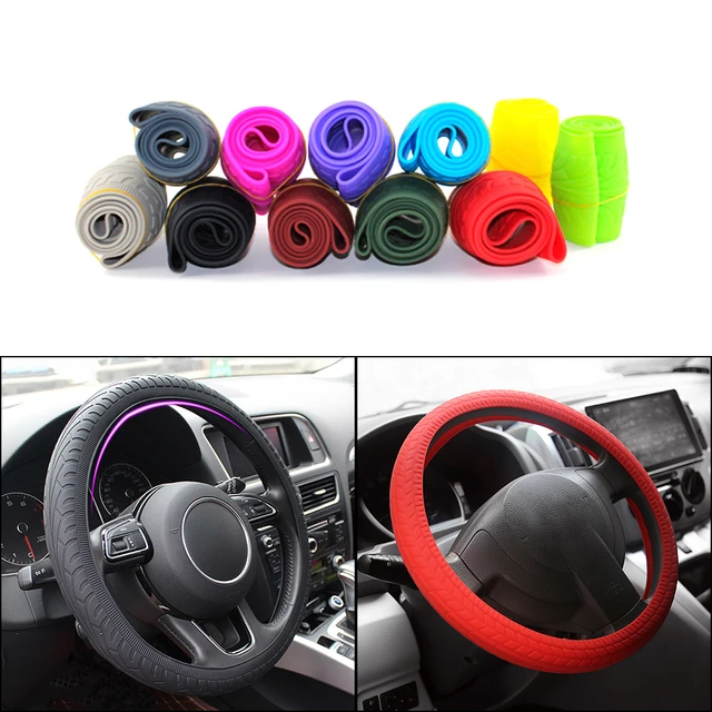 16Inch Silicone Car Steering Wheel Case Cover Shell Skidproof Car