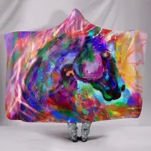 

Hooded Blanket, Hippie Unicorn, Rainbow Festival, Hippie Psychedlic, Acid LSD Cosmic, Trippy Rave, Bright Colorful,