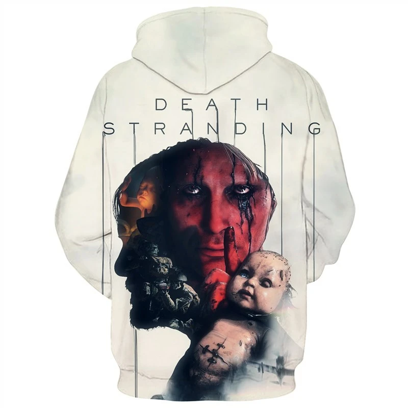 Толстовка для косплея игры «Death Stranding», мужская и женская одежда, повседневная спортивная толстовка с 3D принтом, Новинка