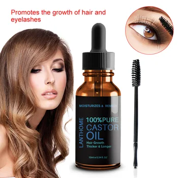 

New Hot Castor Oil Calm Nourish Hair Castor Organic Eyelash Enhancer Growth Essence SMR88
