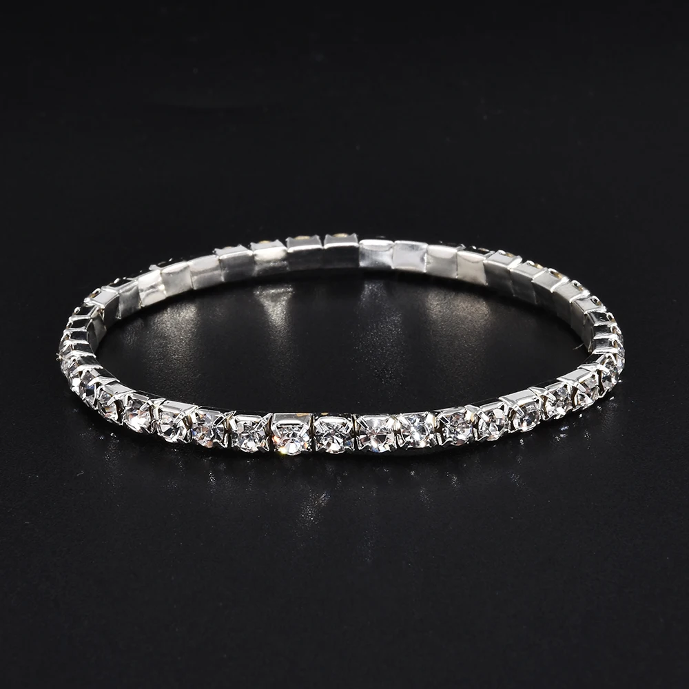 Женский эластичный браслет на запястье со стразами|rhinestone stretch bracelet|bracelet crystalstretch
