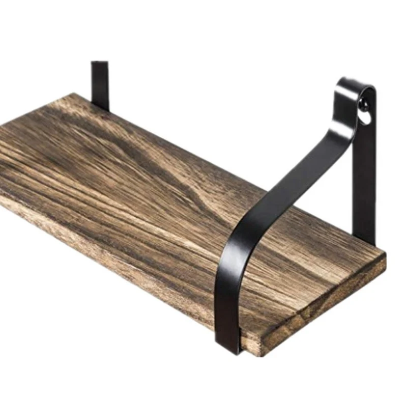 

Rustic Wooden Wall Decor Storage Shelves Wall Mounted Floating Shelves for Bedroom Bathroom Kitchen Living Room Organizer 3pcs