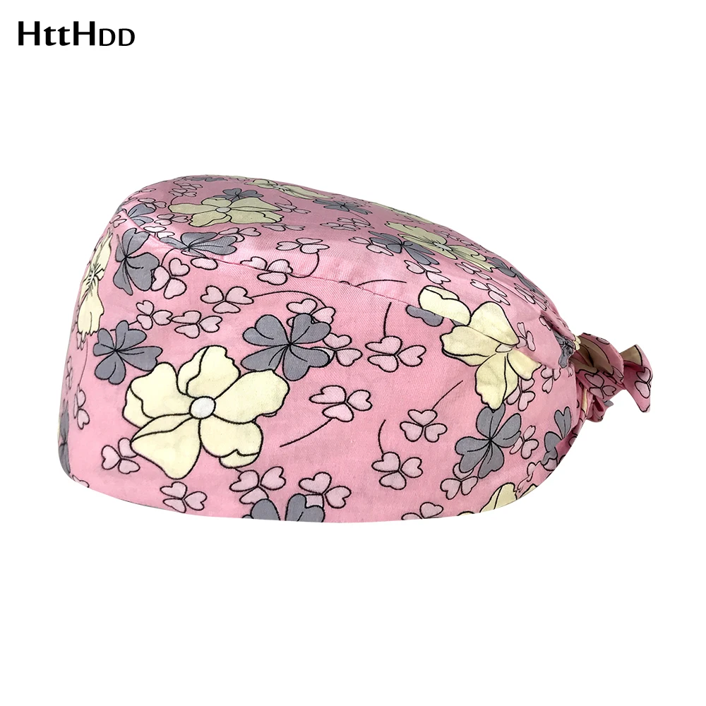 

High quality Elastic Tieback Scrubs cap beauty pet shop spa hat Beautician work cap Hygiene hat Laboratory accessories Scrub hat