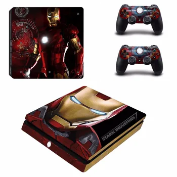 

Avengers Iron Man PS4 Slim Sticker Play station 4 Skin Sticker Decal For PlayStation 4 PS4 Slim Console & Controller Skins Vinyl