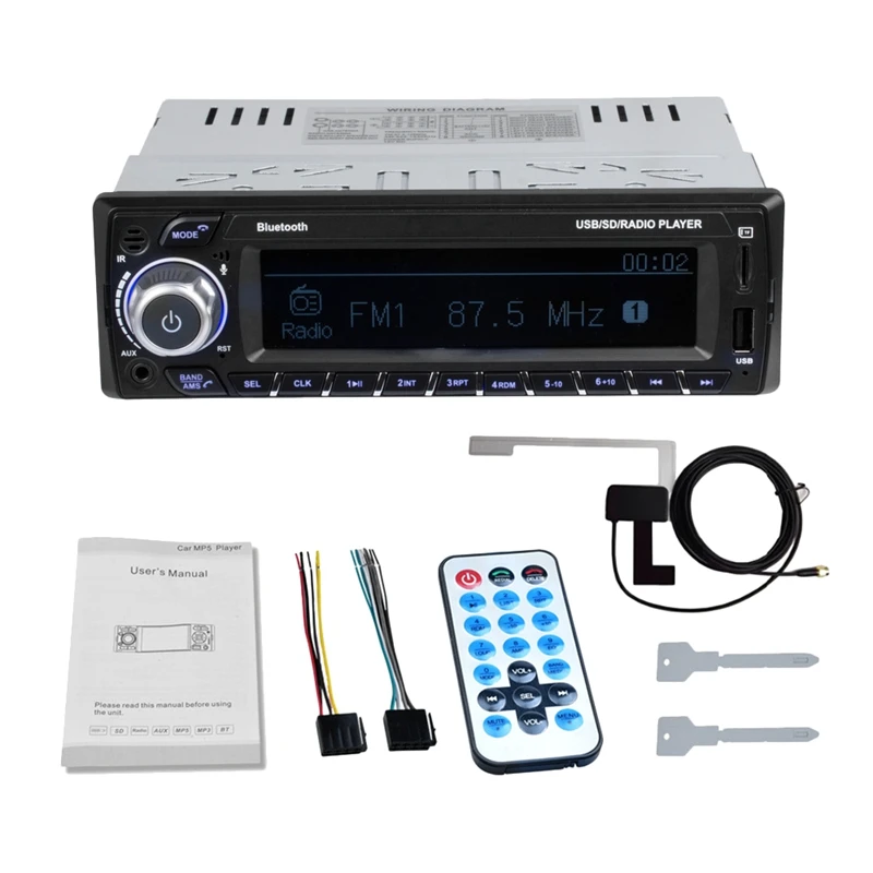 DAB+ Autoradio 1 Din Car Radio RDS Handsfree MP3/SD/MMC Dab+FM USB LCD Sn Digital o Stereo Bluetooth TF Card | Автомобили и