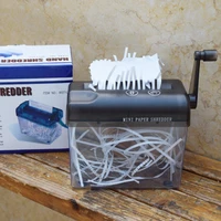 Mini Manual Shredder Portable Hand Shredder Paper Cutting Machine Straight Cutter Office Teaching Supplies Durable