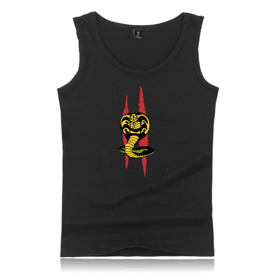 Cobra Kai майка Модная стильная хипстерская Повседневная Удобная популярная летняя с круглым вырезом летняя без рукавов Мужская/женская уличная
