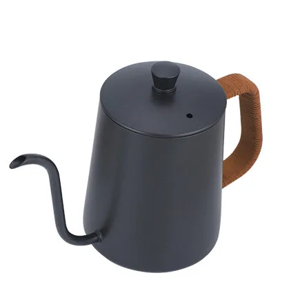 Black 600ml Чайник для мытья рук из нержавеющей стали, 600 мл, тонкий горшочек, кофейник, молочный чай, посуда, западный ресторан, инструменты, барные принадлежности - Цвет: Black 600ml