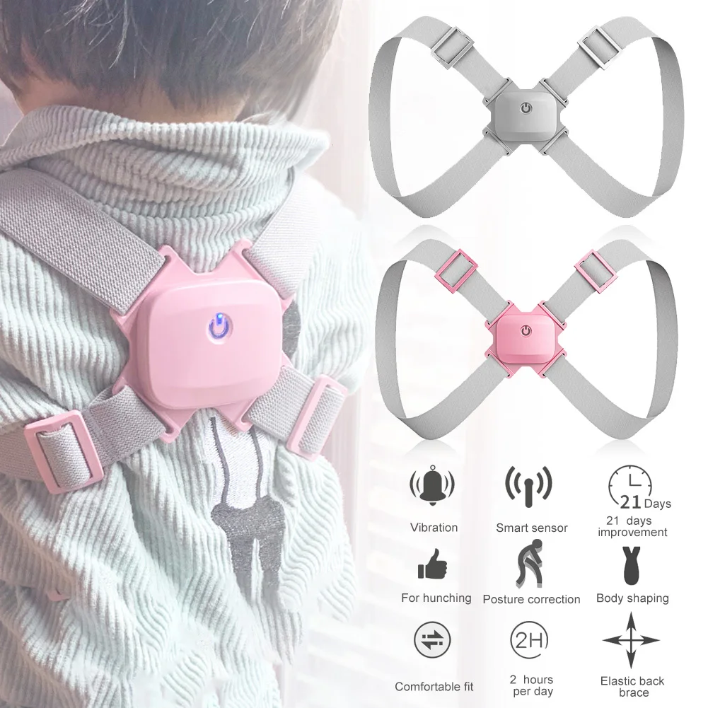 

2020 NEW Posture Corrector with Intelligent Sensor Vibration Reminder Adjustable Back Brace Support Smart Posture Corrector