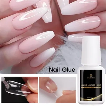 

1Pc Nail Art Glue for Foil Sticker Nail Transfer Tips Adhesive 7ml White Glue Liquid Star Nails Polish Nail Art Rhinestones Gel