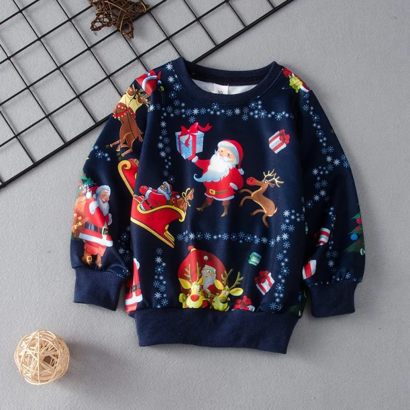 Одежда для малышей Осенний вязаный свитер с длинными рукавами и изображением