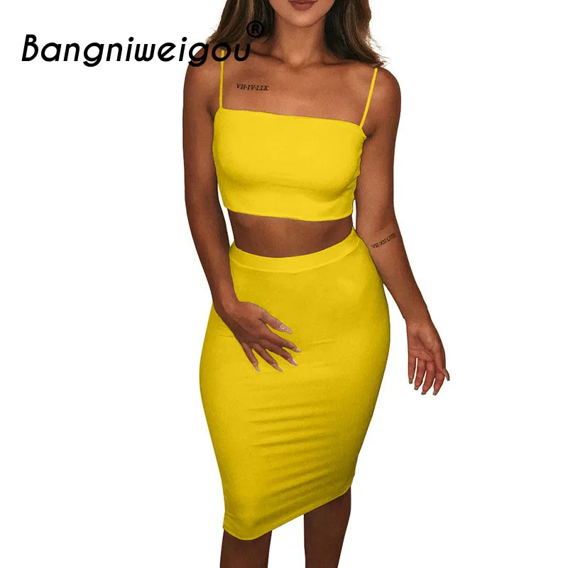 yellow tube top dress