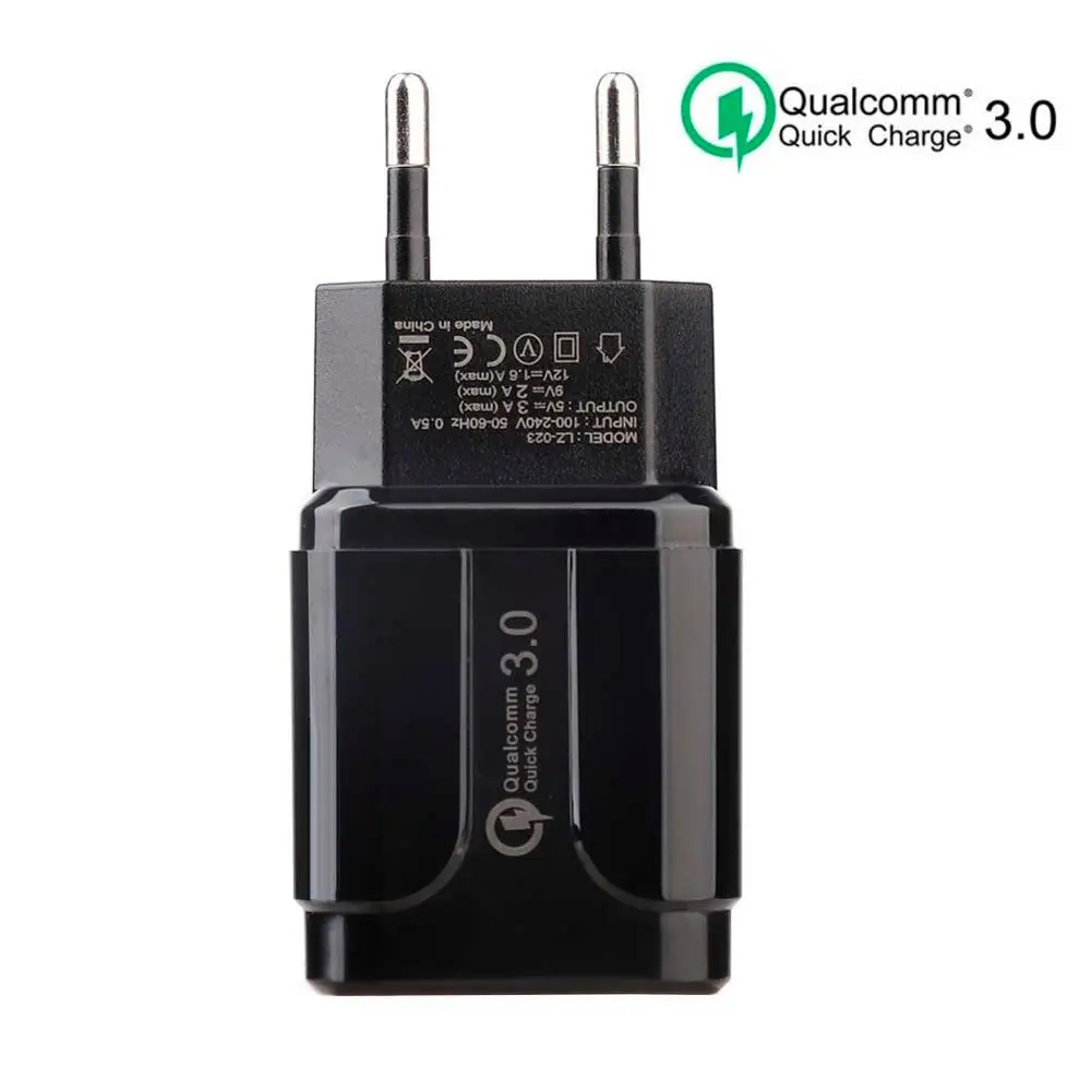 18 Вт QC 3 0 быстрое зарядное устройство USB зарядка мобильный телефон путешествия