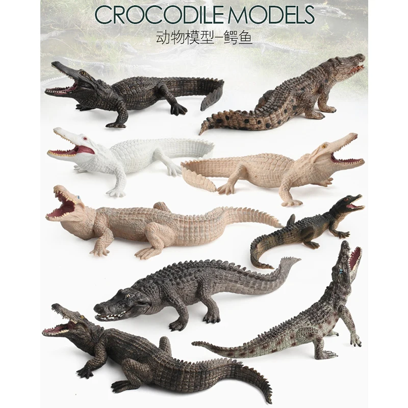 

Crocodile Simulation Wild Animals Model PVC Hand Model Series Educational Toys Christmas Gift For Children Kids