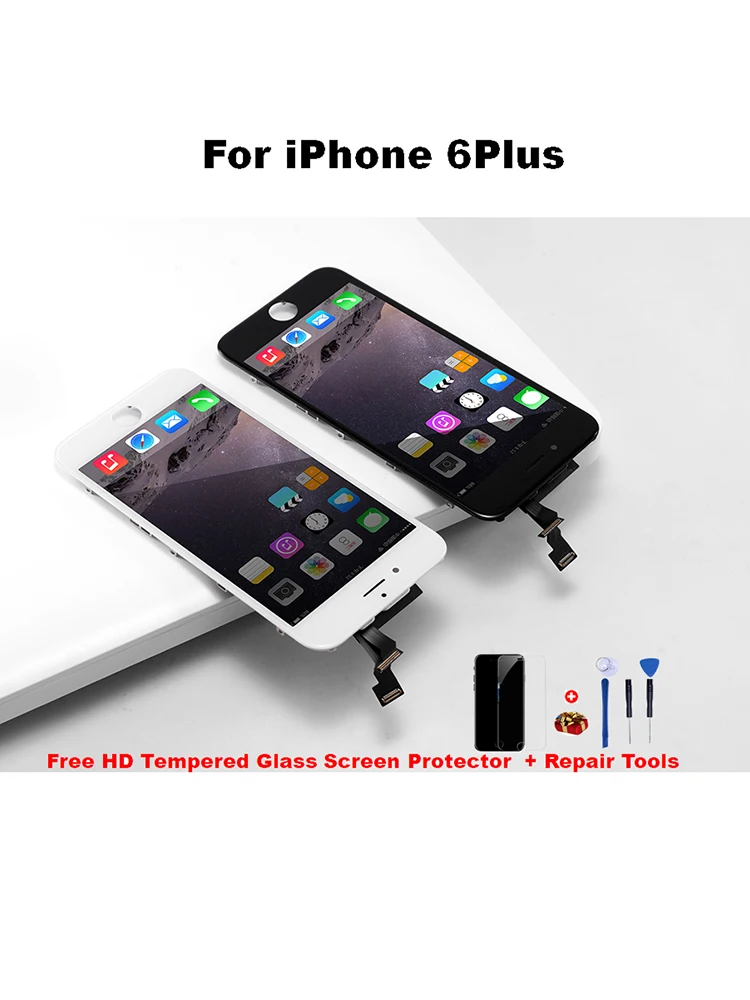 ЖК дисплей качества AAA +++ для iphone 6 s дигитайзер сенсорный экран iPhone6 5S 6splus 7 7plus без