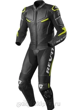 

Revit leather overalls Masaru, black and neon yellow (48)