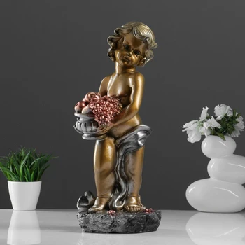 

Figure "Boy with a basket" bronze 50x23x20cm 4786383