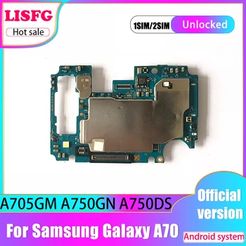 

100% Unlocked Original For Samsung Galaxy A70 A705GM A750GN A750DS Motherboard For Galaxy A70 With Android System