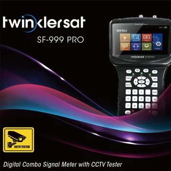 

Twinkler SF-999PRO HD Digital Satellite Finder Support DVBS2/DVBT2/DVBC/Camera HD OUTPUT DSP Technology PAL NTSC Meter