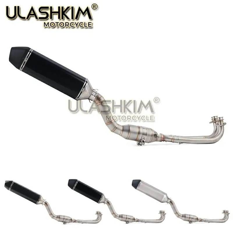 For Yamaha Tmax500 Tmax530 Tmax T-Max 500 530 Motorcycle Full System Exhaust Escape Pipe Modified Middle Link Pipe