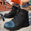 Cungel Men's Work Safety Shoes Breathable Construction Protective Footwear Steel Toe Anti-smashing Non-slip Sand-proof Shoes ► Photo 1/6