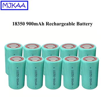 

MJKAA 5/10PCS 18350 3.7V Lithium 900mAh Rechargeable Battery High Capacity Li-ion Batteries for Electric Toys Electronic Product