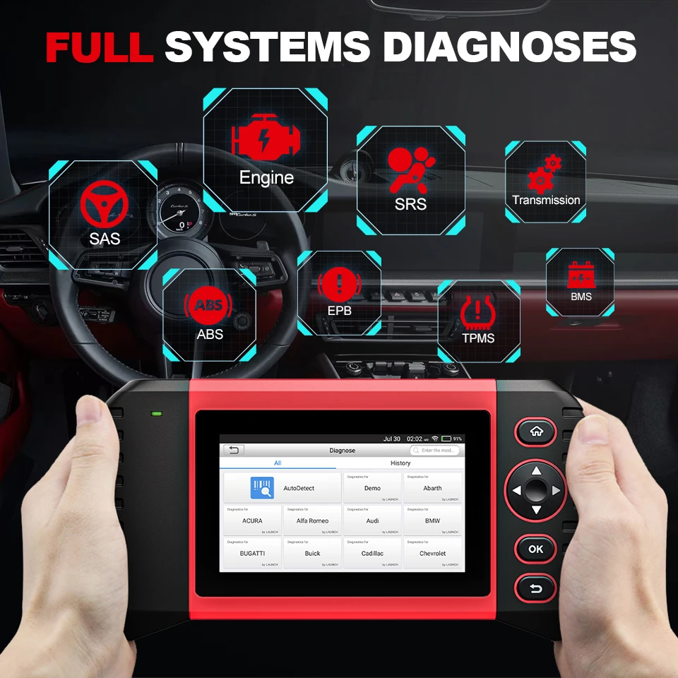 (에서 선박 us) X-431 Crp 터치 프로 엘리트 Obd2 스캐너 진단 도구 자동차 스캐너 자동 스캔 도구