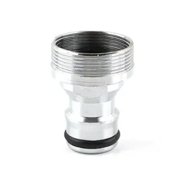 Premium Brass Universal Faucet Adapter - Ideal for Kitchen, Basin, and Garden Watering Solutions (Silver)