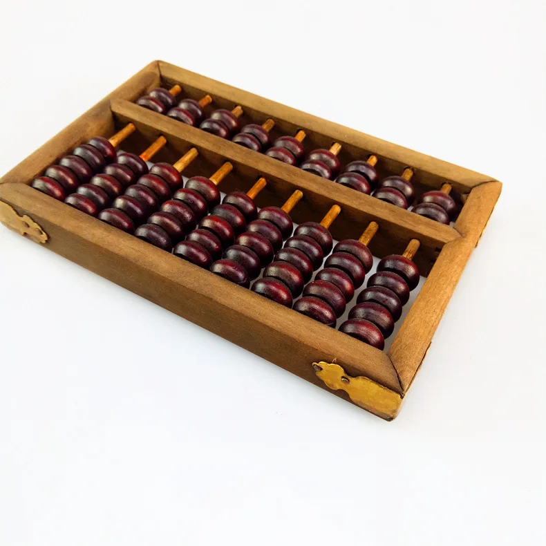 

Wholesale Children Wood Learning Abacus Educational Abacus Wood Mental Abacus Calculation Small 9 Files Craft Wood Abacus