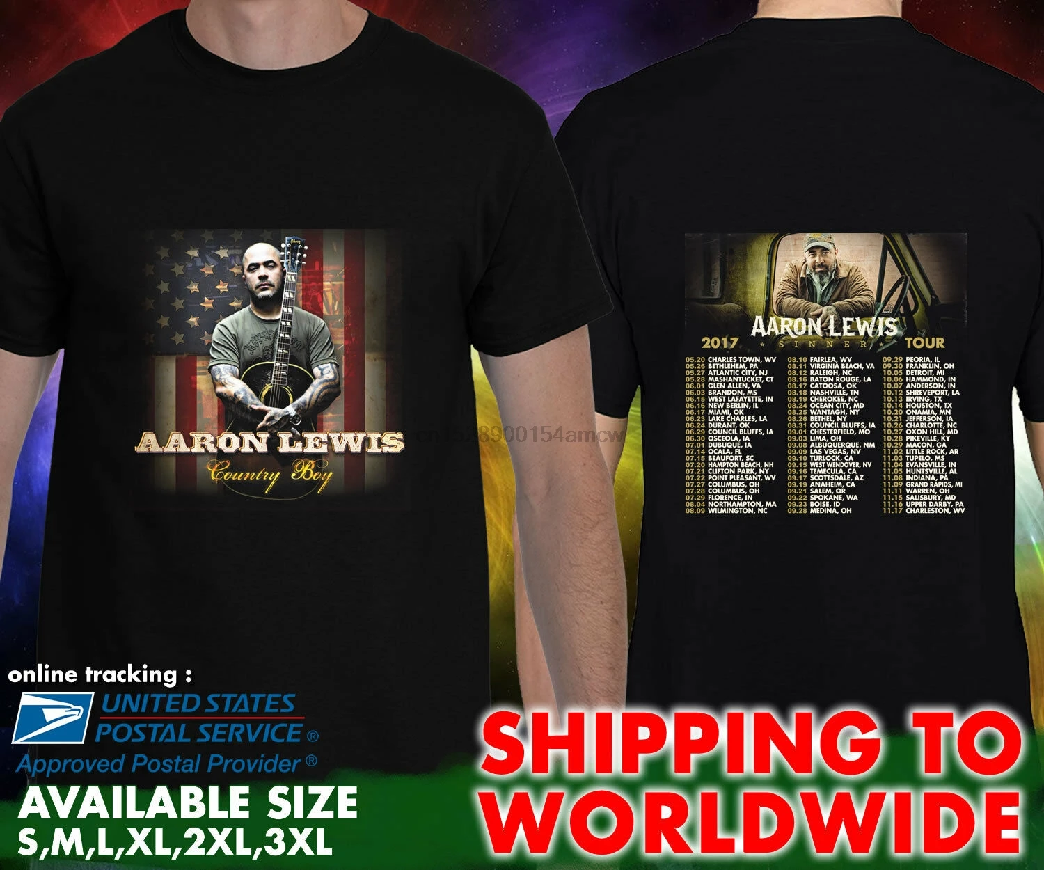 aaron lewis t shirts