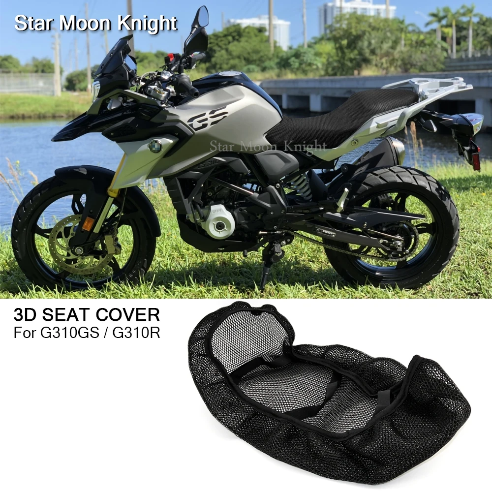 for BMW G310GS G310R G 310 G310 GS R Rear Seat Cowl Cover 3D Mesh Net Waterproof Sunproof Protector Motorcycle Accessories 2019 