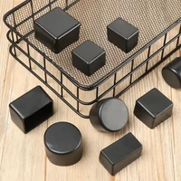 4pcs Square Silicone Chair Leg Caps Non-Slip Table Foot Dust Cover Socks Floor Protector Pads Pipe Plugs Furniture Leveling Feet 2