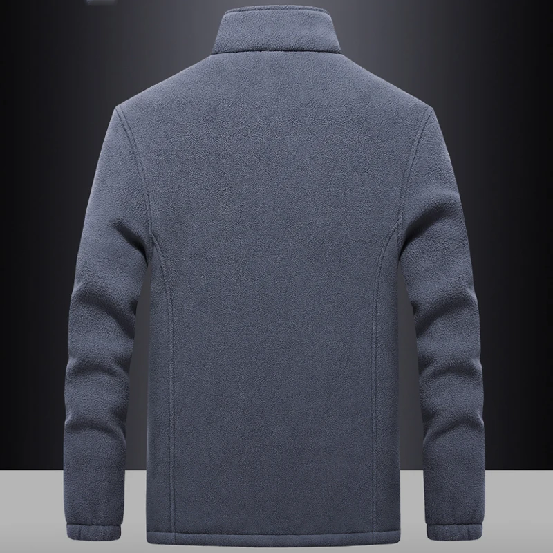 winter Jacket Mens 6XL 7XL 8XL 9XL New Fleece Top Men\'s Casual windbreaker jackets Solid color Warm coats youth men clothing 889