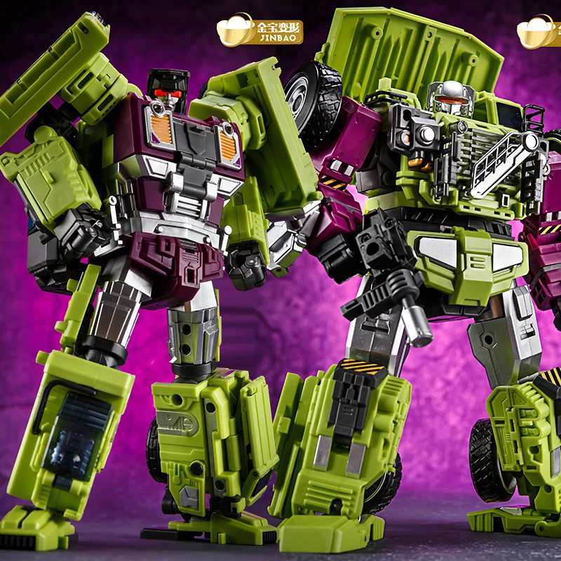 

JinBao Devastator Transformation GT 6 IN1 Bonecrusher Scrapper Mixmaster Hook KO Action Figure Robot Toys with retail box