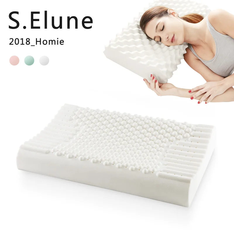 Najtaniej Czysty naturalny lateks tajlandia naprawczych szyi poduszki do spania chronić kręgów opieki zdrowotnej ortopedyczne pościel poduszka ortopedyczna