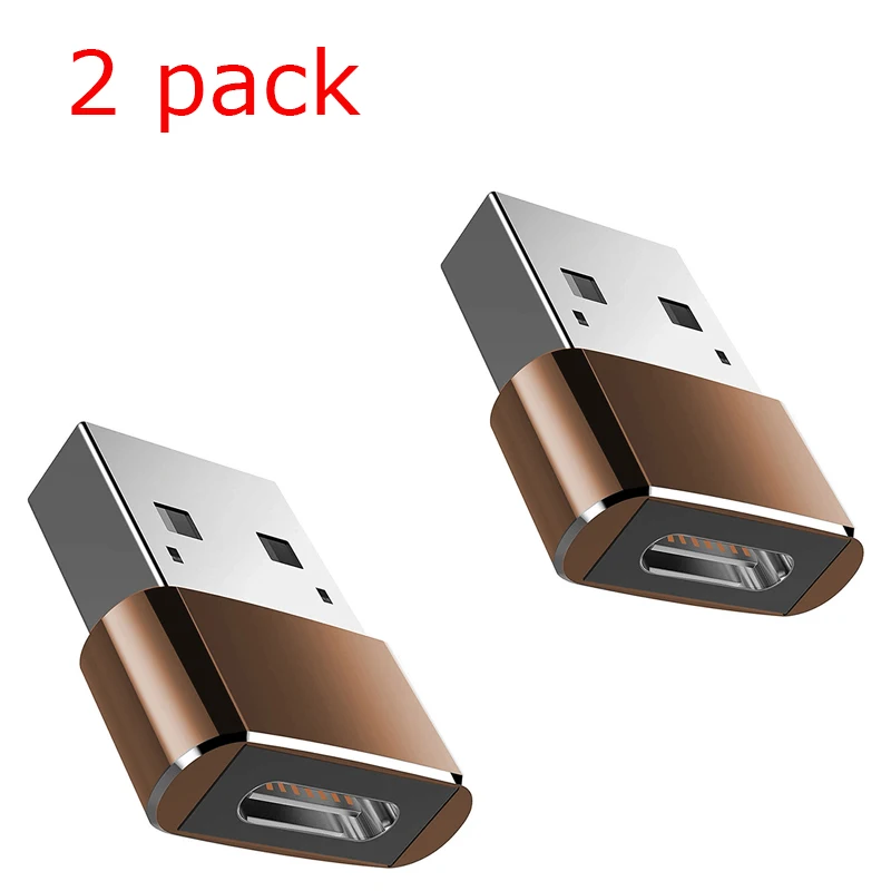 2 pack gold Otg type C Usb 3,0 Usb C type-c адаптер Tipo C Usbc Otg конвертер данных для samsung S10 S9 huawei Oneplus Xiaomi type c Otg Jack - Цвет: 2 pack gold