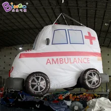 Персонализированные 2,2x1,6 метров надувная скорая помощь для детей Образование/Висячие-dec мультфильм скорая помощь шар для демонстрации игрушек
