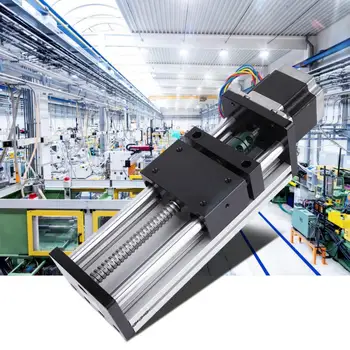 

400mm Stroke Linear Guide Rail Slide Table with Nema17 42 Stepper Motor CNC Part Motorized Guiderail