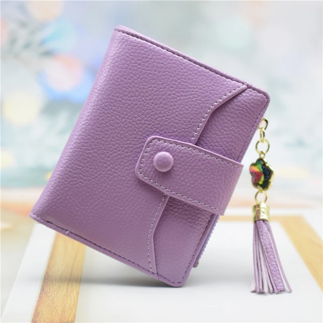 Purple Skull Floral Design Pattern Women's Wallets Casual Travel Ladies  Purse Zipper Slim Multifunction Girls Money Storage Bags - AliExpress