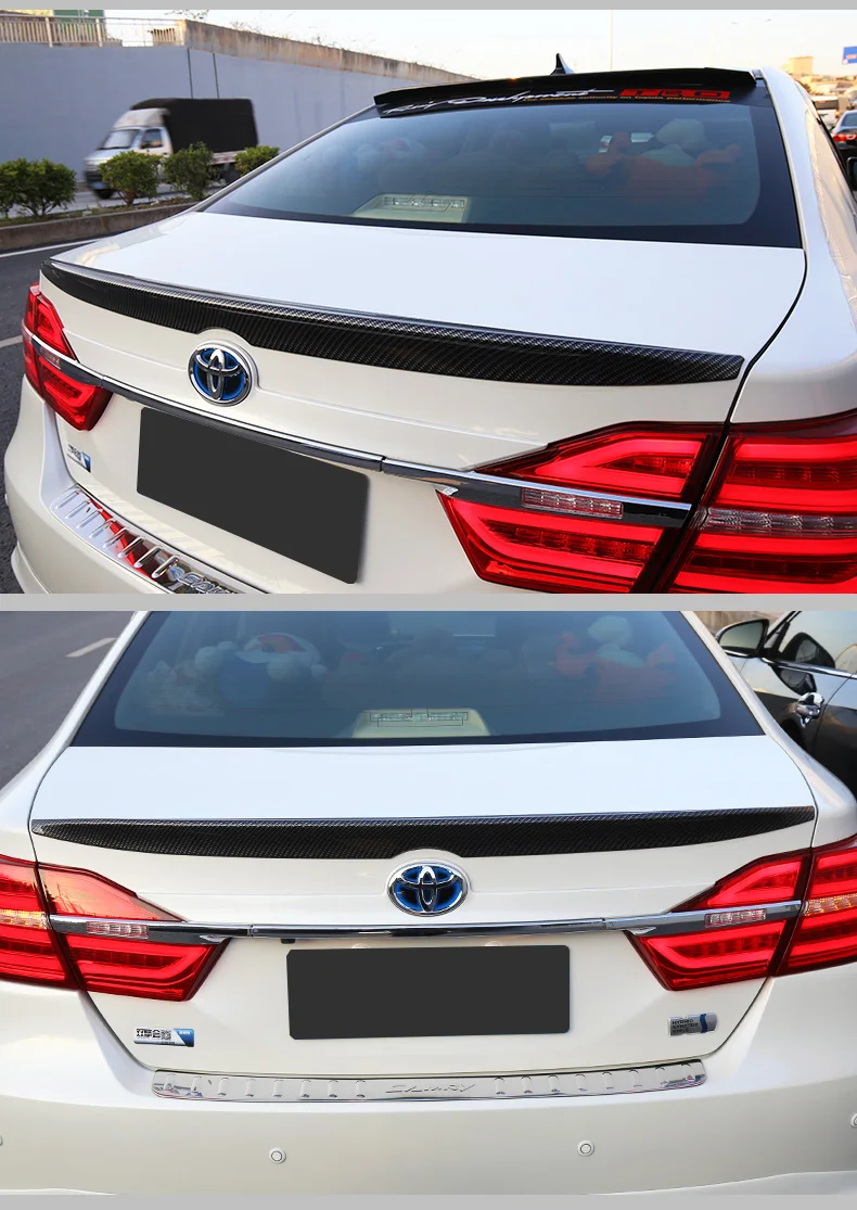 Fit for TOYOTA Camry 2012- carbon fiber rear spoiler rear wing